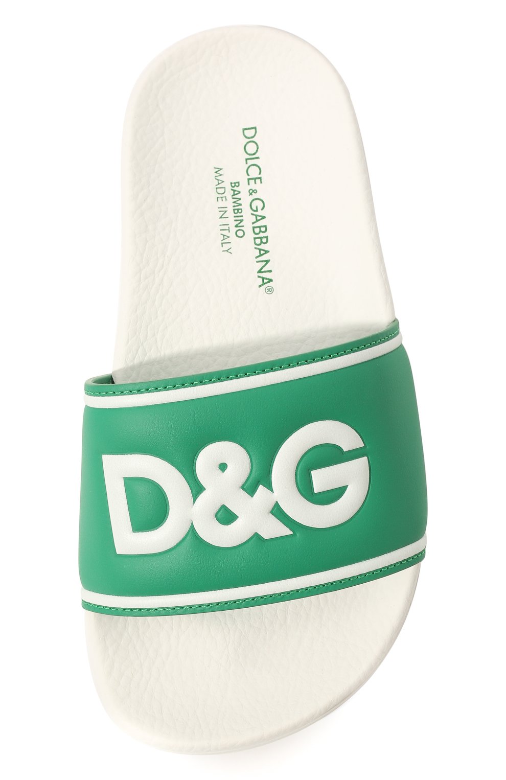 Кожаные шлепанцы DOLCE & GABBANA, арт. DD0318/A6E33/24-28, фото 4