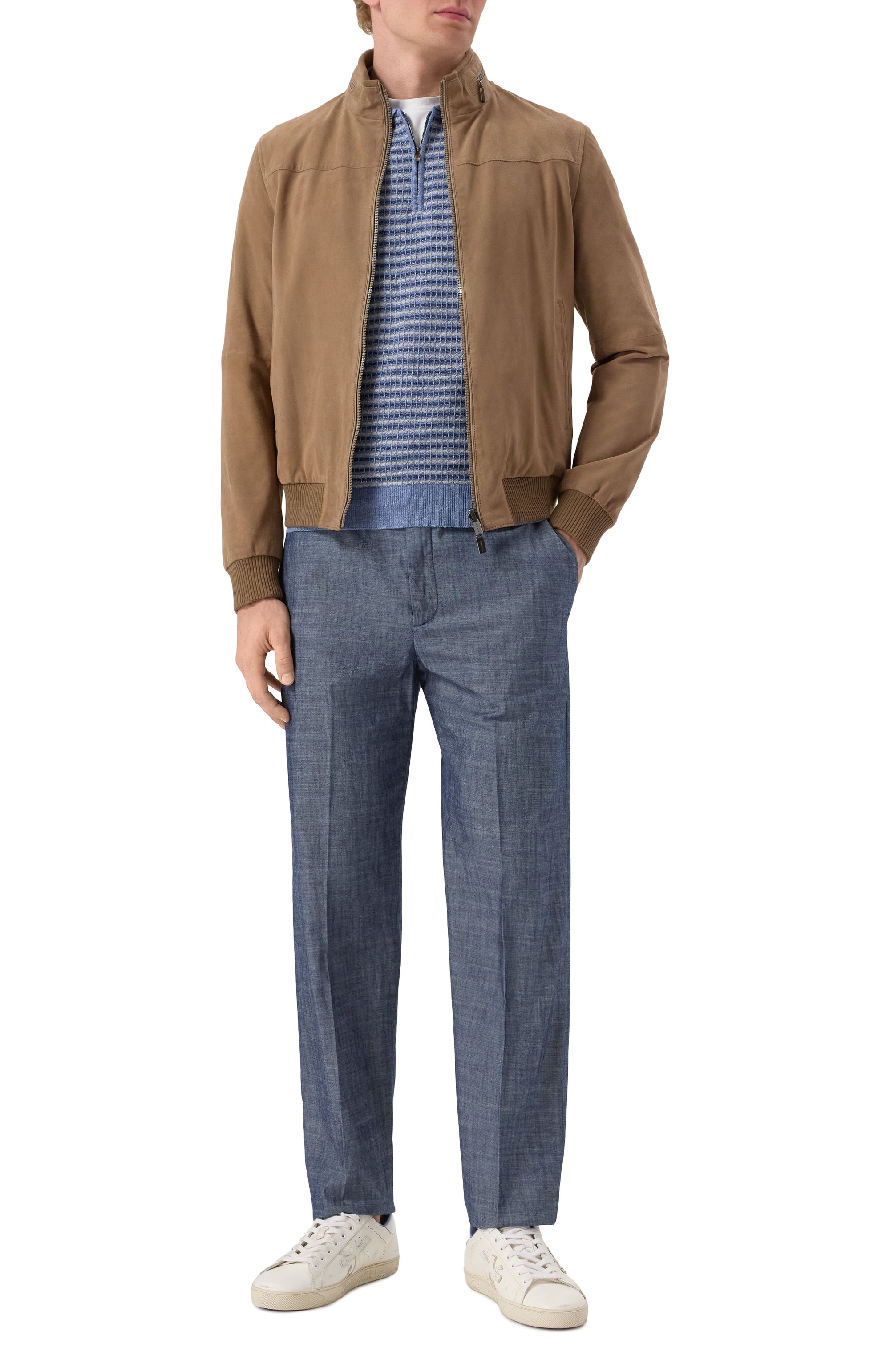 Поло изо льна и шелка CORNELIANI, арт. 25M56A-2525118, фото 2