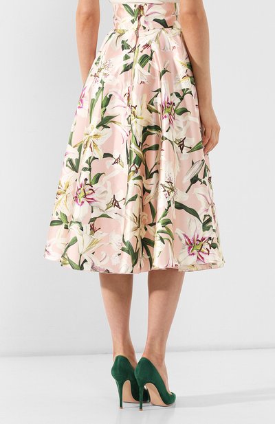 Шелковая юбка DOLCE & GABBANA светло-розового цвета по цене 183000 руб., арт. F4BL8T/HS149, фото 4 Шелковая юбка DOLCE & GABBANA, арт. F4BL8T/HS149, фото 4