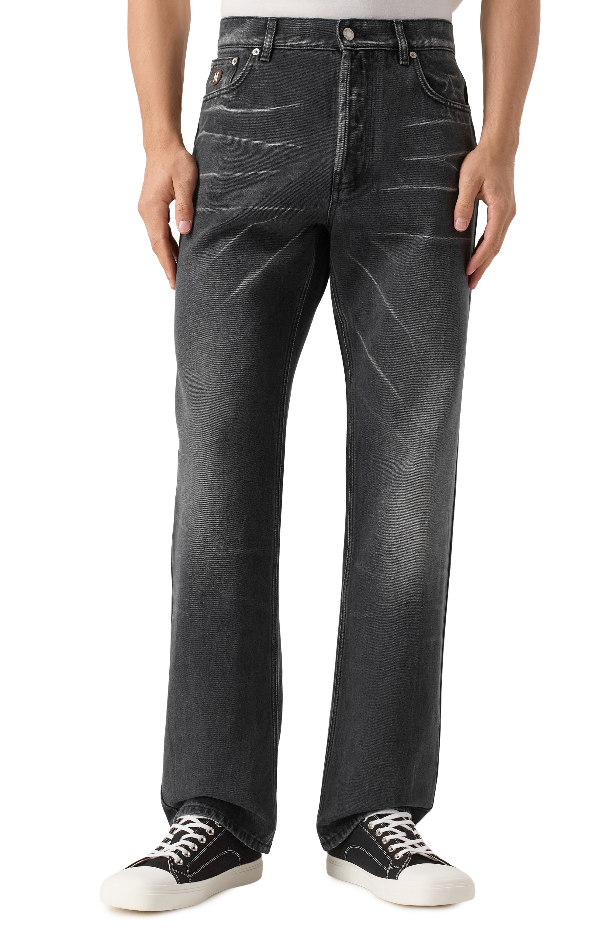 Джинсы MOSCHINO темно-серого цвета по цене 64300 руб., арт. A0347/5222, фото 3 Джинсы MOSCHINO, арт. A0347/5222, фото 3