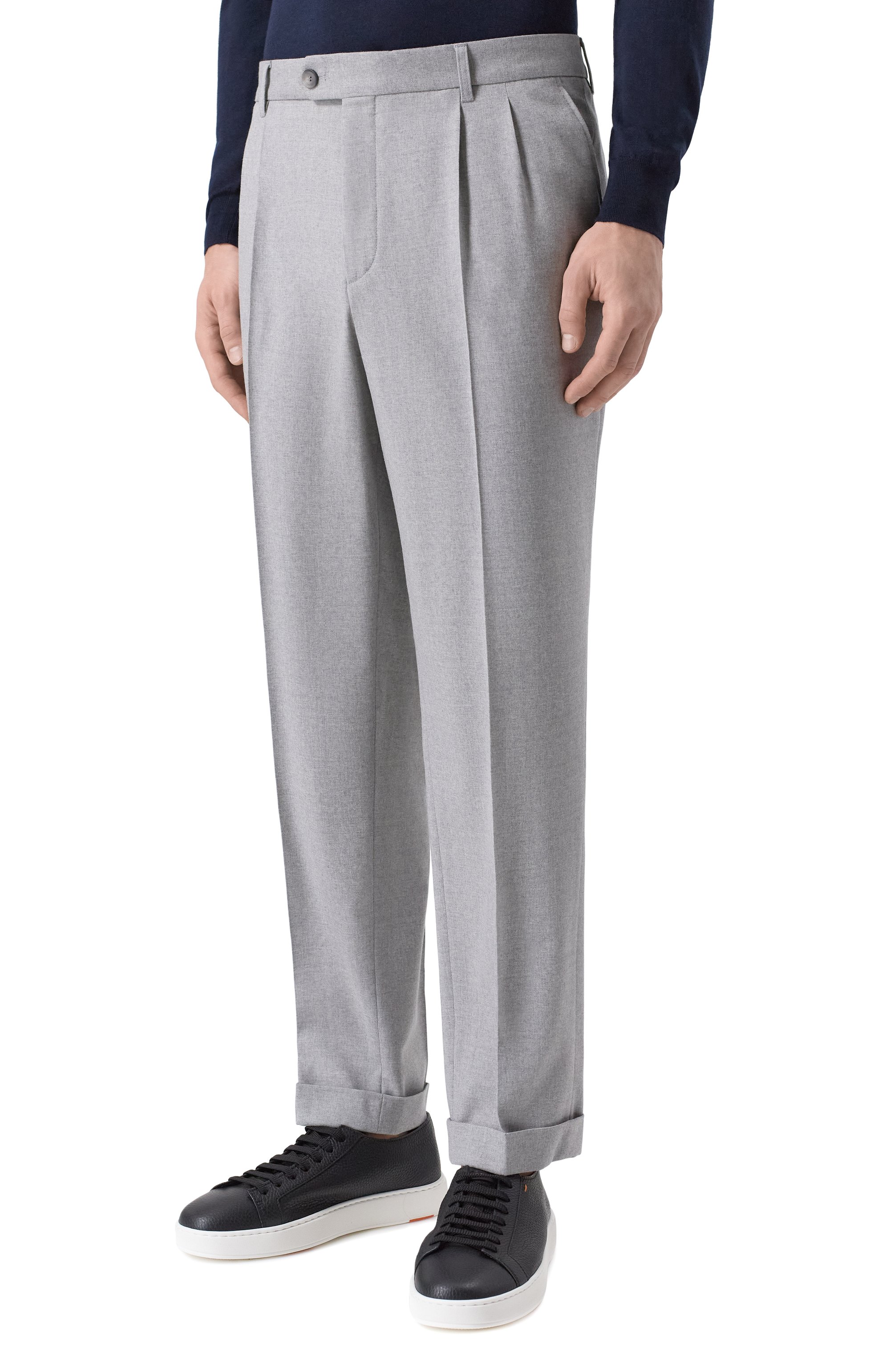 Шерстяные брюки BOSS, арт. 50556700, фото 3