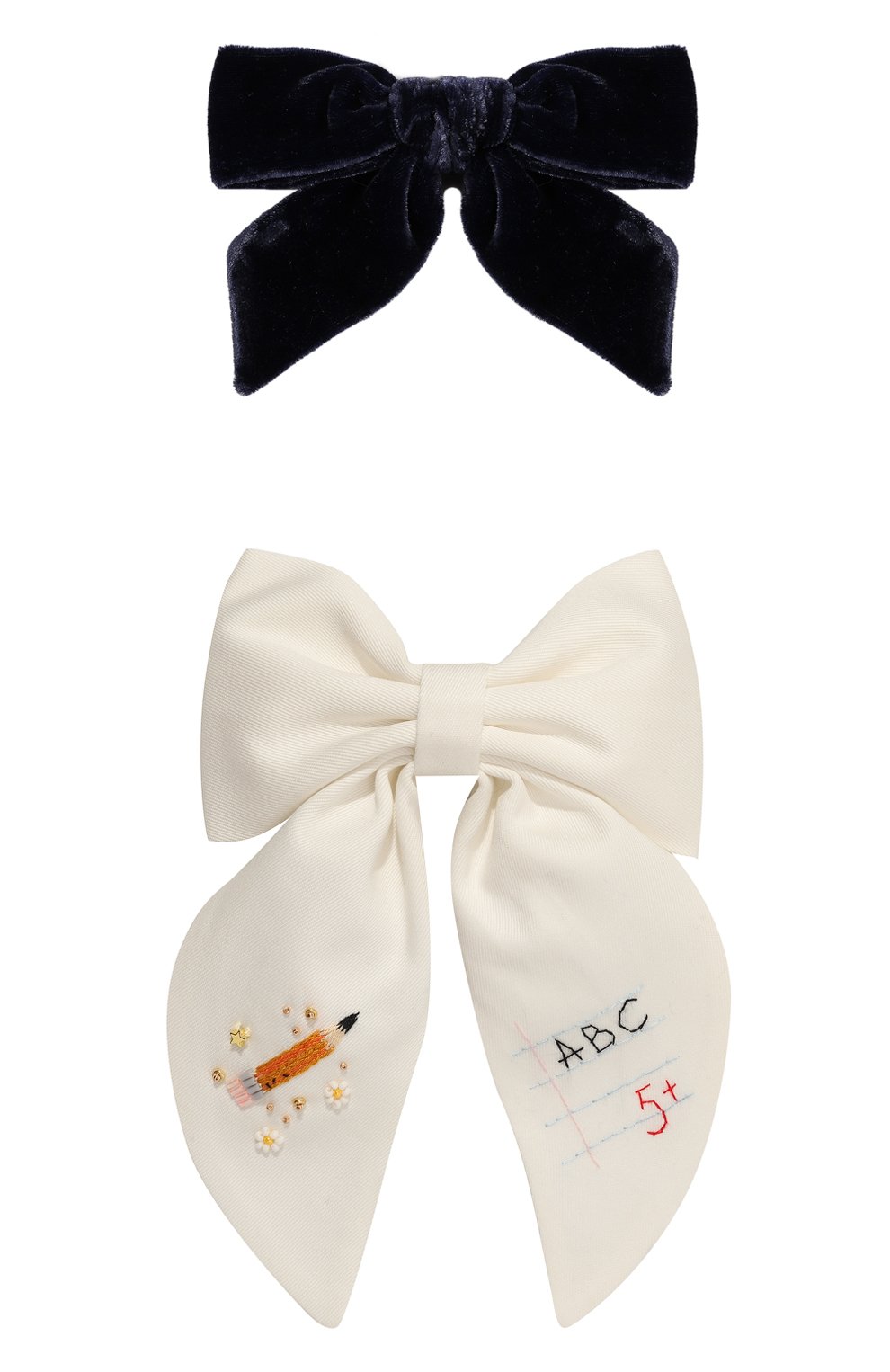 Комплект из двух бантов PINK.OLIVKA разноцветного цвета по цене 10140 руб., арт. PO-27015, фото 1 Комплект из двух бантов PINK.OLIVKA, арт. PO-27015, фото 1