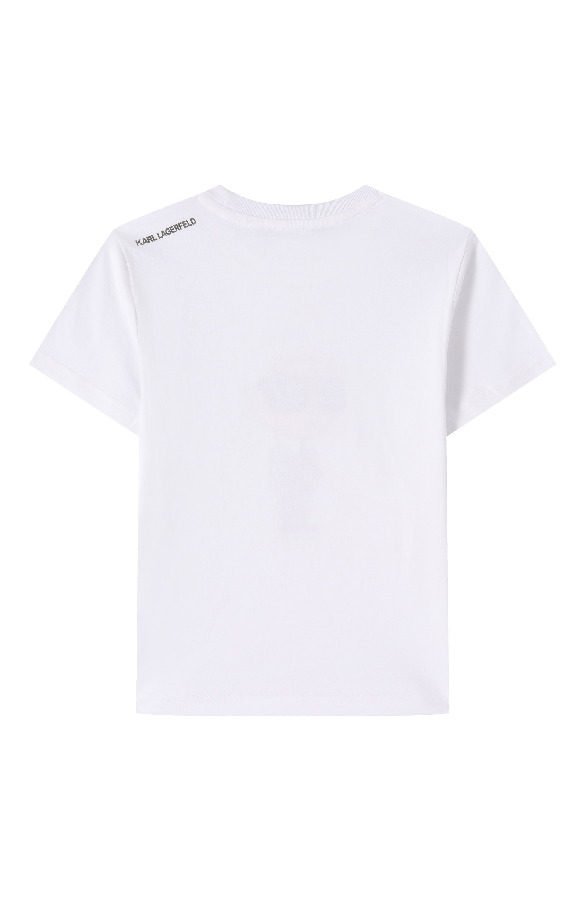 Хлопковая футболка KARL LAGERFELD KIDS, арт. Z30437, фото 2