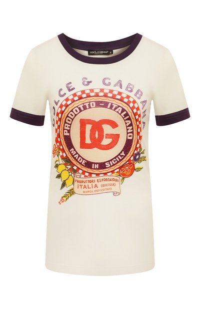 Хлопковая футболка DOLCE & GABBANA, арт. F8M68T/HI7VS, фото 1