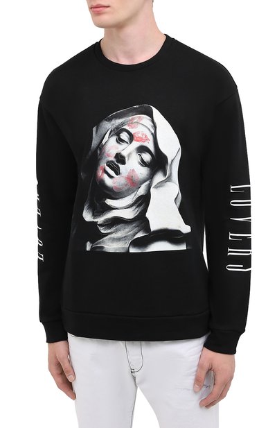 Хлопковый свитшот DIEGO VENTURINO, арт. FW20-DV FLG TEL, фото 3