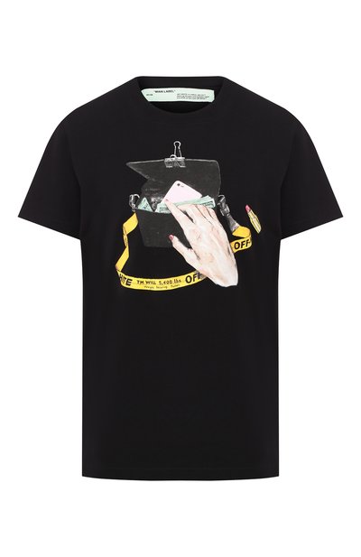 Женска я хлопковая футболка OFF-WHITE, арт. 0WAA049S19B070651001