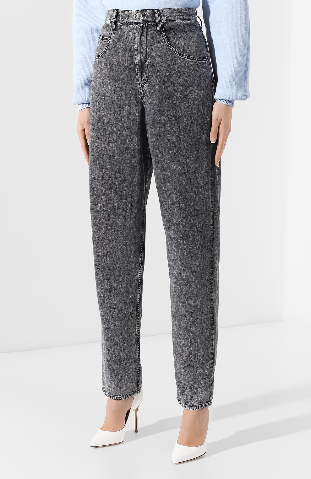 Джинсы ISABEL MARANT серого цвета по цене 26550 руб., арт. PA1199-19E010I/LEX, фото 3 Джинсы ISABEL MARANT, арт. PA1199-19E010I/LEX, фото 3