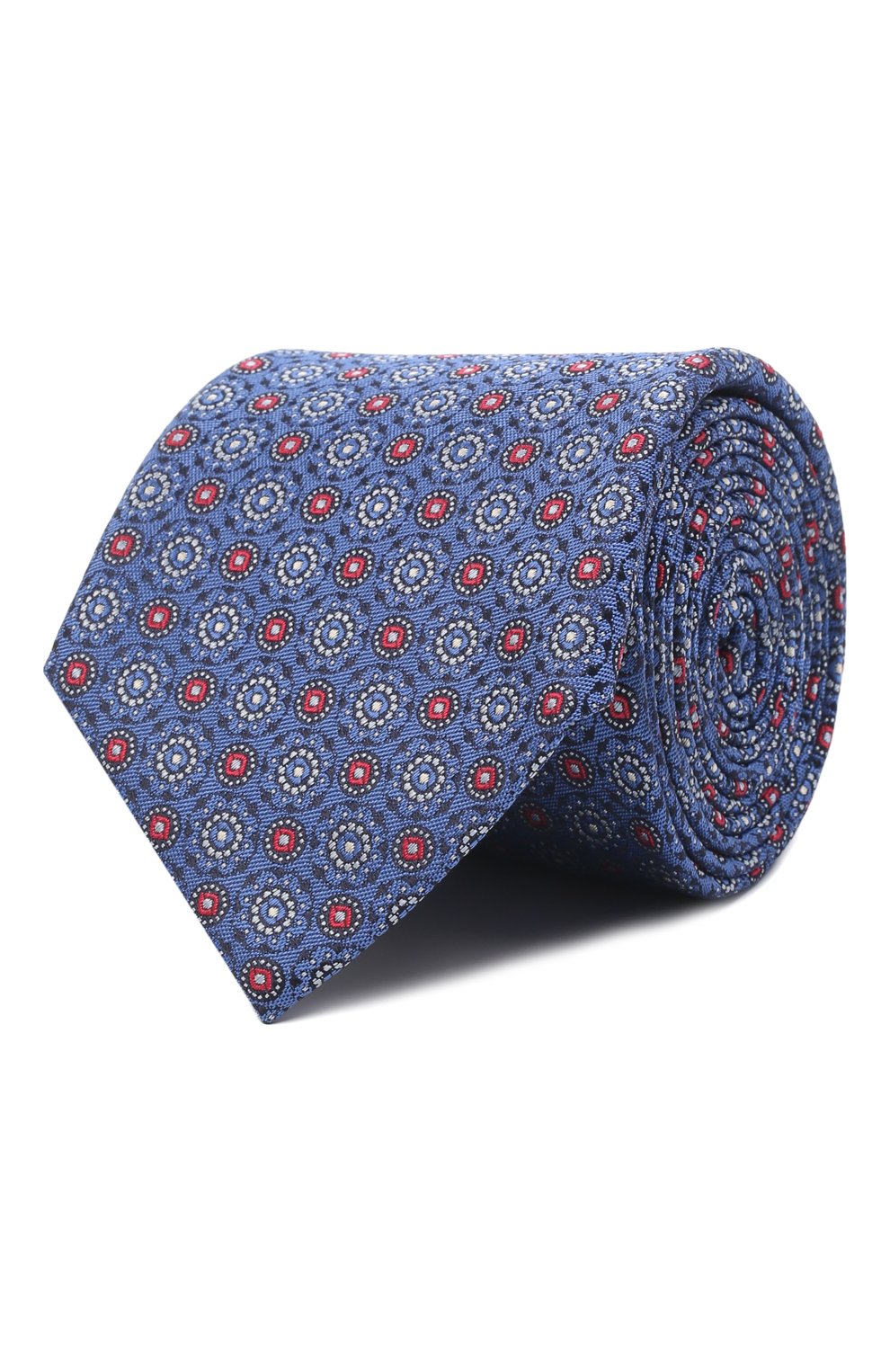 Шелковый галстук CANALI синего цвета по цене 14650 руб., арт. 18/HJ03392, фото 1 Шелковый галстук CANALI, арт. 18/HJ03392, фото 1