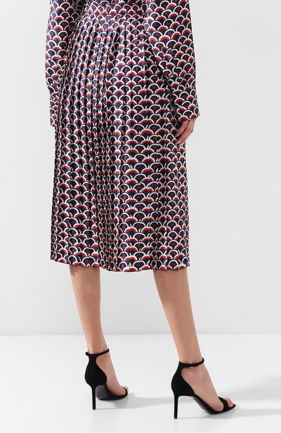 Шелковая юбка VALENTINO, арт. RB3RA4B74ES, фото 4