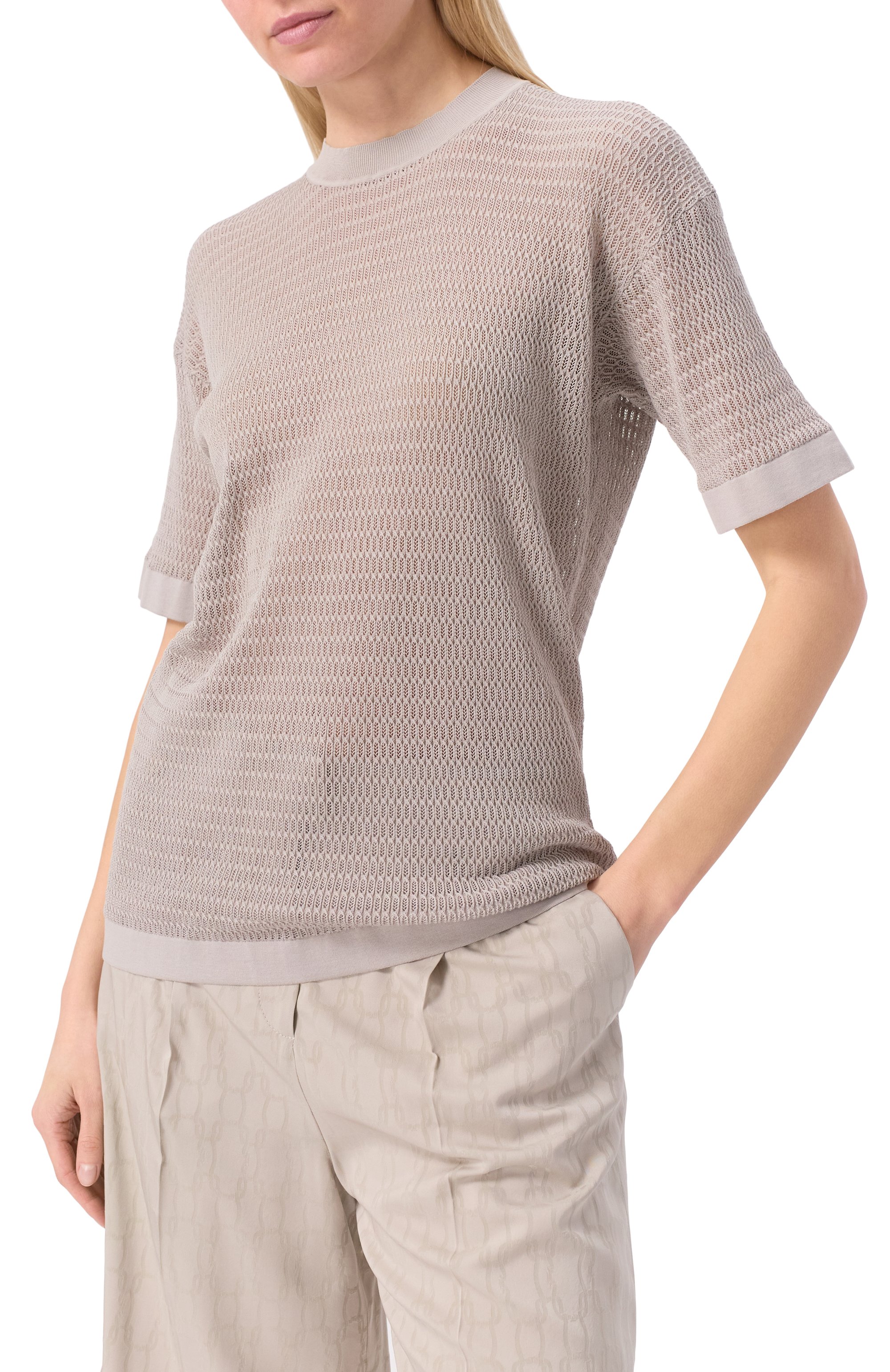 Пуловер из хлопка и шелка AGNONA, арт. K109015/6Q180M, фото 3