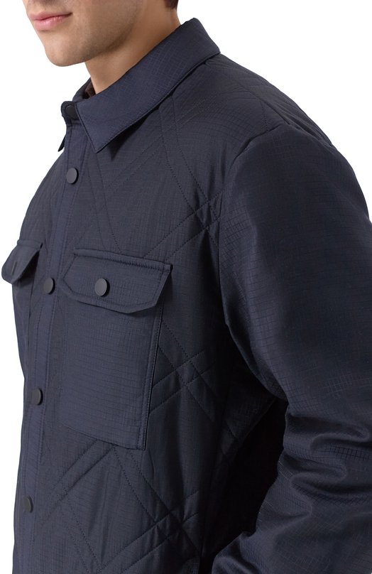 Куртка из кашемира и шелка Brioni SLV80L/PC480 Синий  SLV80L/PC480 Фото 5