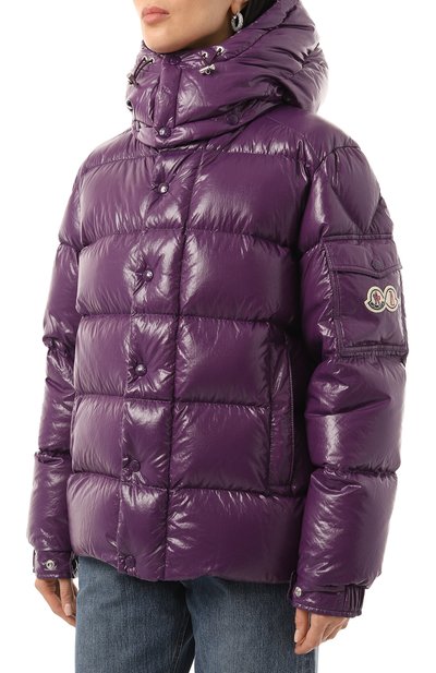 Пуховик maya 70 MONCLER фиолетового цвета по цене 154500 руб., арт. 1A001-53-5969T, фото 3 Пуховик maya 70 MONCLER, арт. 1A001-53-5969T, фото 3