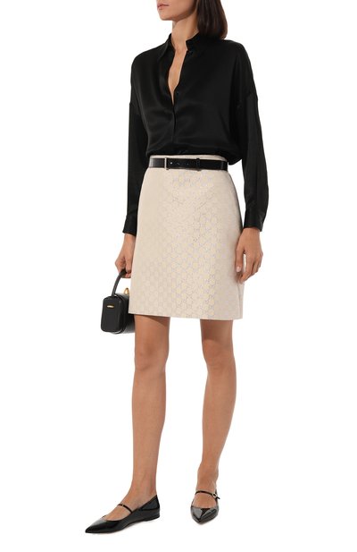 Юбка из шерсти и шелка GUCCI, арт. 631492 ZAD7L, фото 2