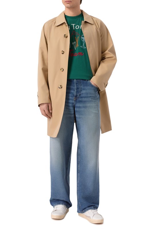 Хлопковая футболка MC2 Saint Barth ARN0004-02635I/ARN0TT WARM Зелёный  ARN0004-02635I/ARN0TT WARM Фото 2