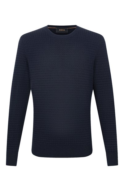 Мужской джемпер из шелка и хлопка BOSS CAMEL, арт. 50555189