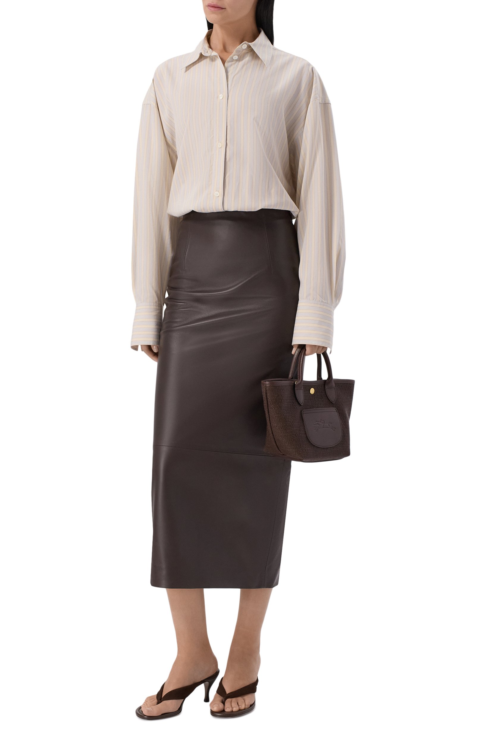 Сумка le pliage collection xs LONGCHAMP темно-коричневого цвета по цене 43450 руб., арт. 10307HGK/HGK, фото 3 Сумка le pliage collection xs LONGCHAMP, арт. 10307HGK/HGK, фото 3