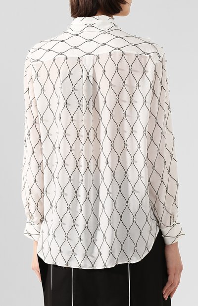 Блузка BURBERRY белого цвета по цене 340000 руб., арт. 4562400, фото 4 Блузка BURBERRY, арт. 4562400, фото 4