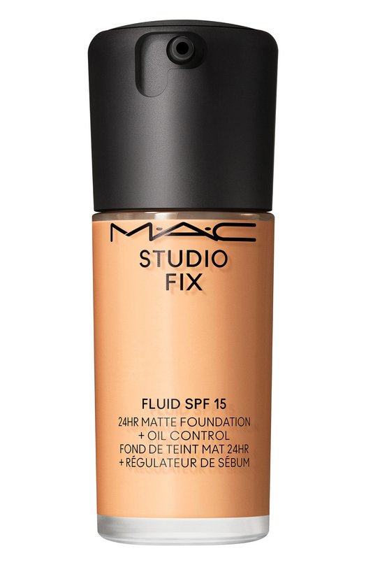 фото Тональная основа studio fix ​fluid spf 15 24hr matte foundation + oil control, nc25 (30ml) mac