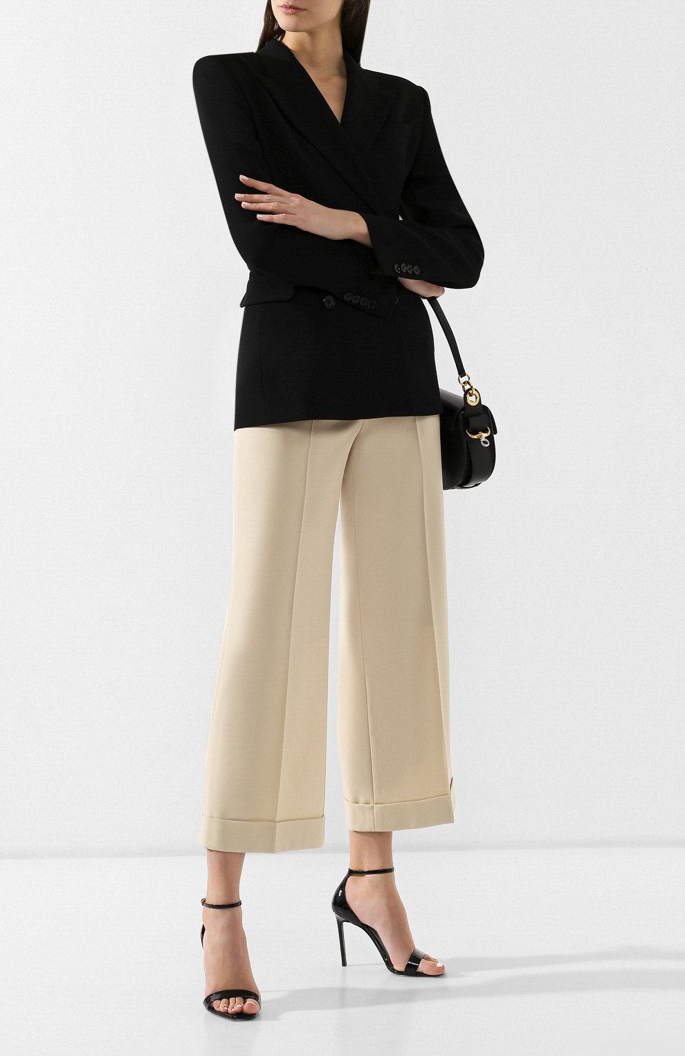 Укороченные брюки из шерсти THE ROW, арт. 4423W1136, фото 2