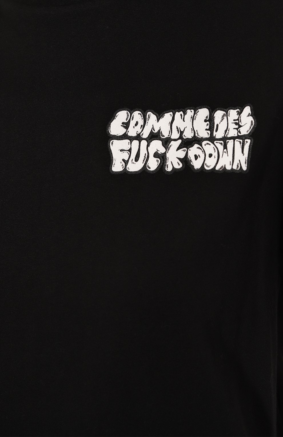 Хлопковая футболка COMME DES FUCKDOWN черного цвета по цене 7685 руб., арт. CFABW01083, фото 5 Хлопковая футболка COMME DES FUCKDOWN, арт. CFABW01083, фото 5