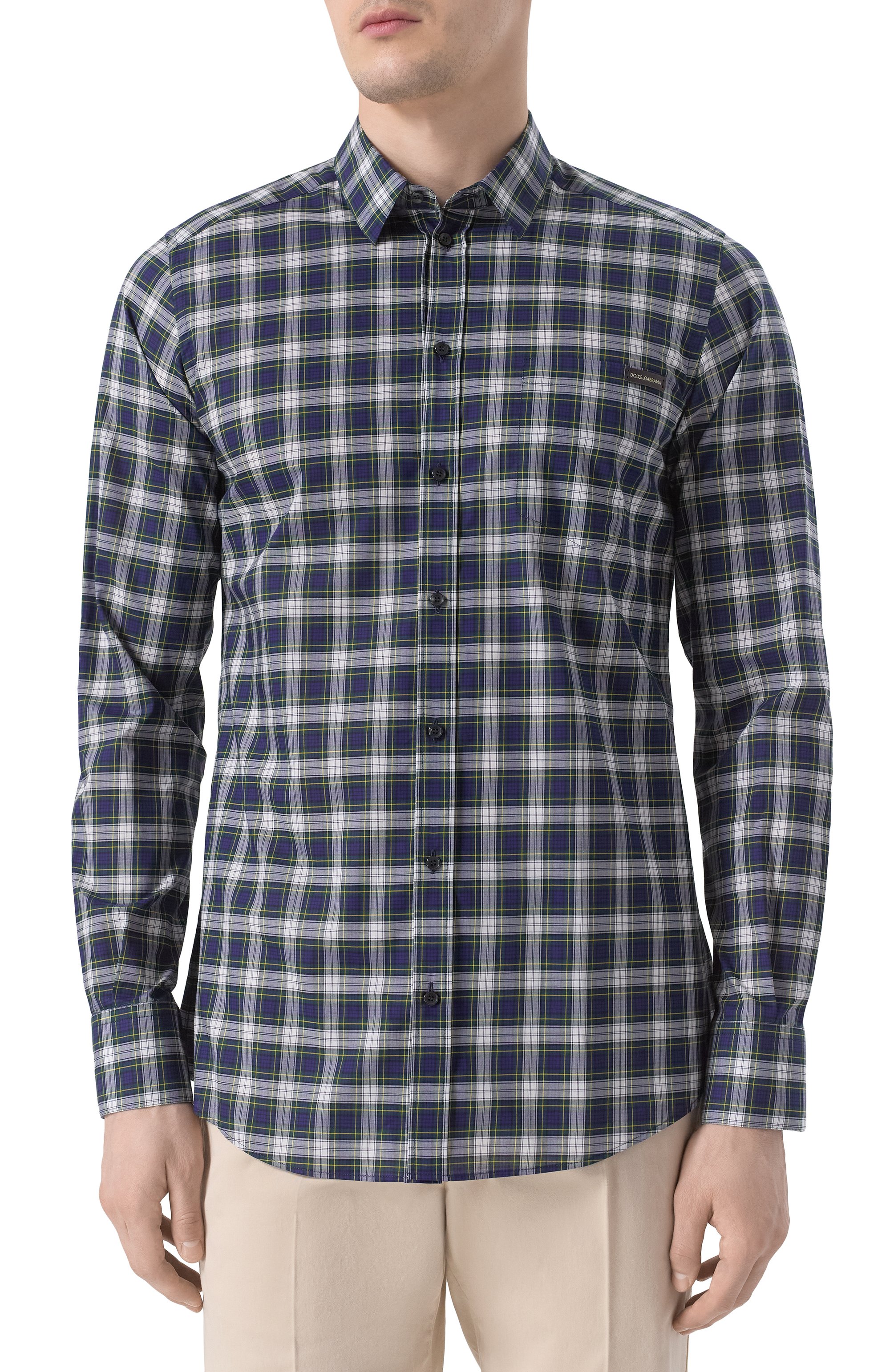 Хлопковая рубашка DOLCE & GABBANA, арт. G5JZ9T/GJ285, фото 3