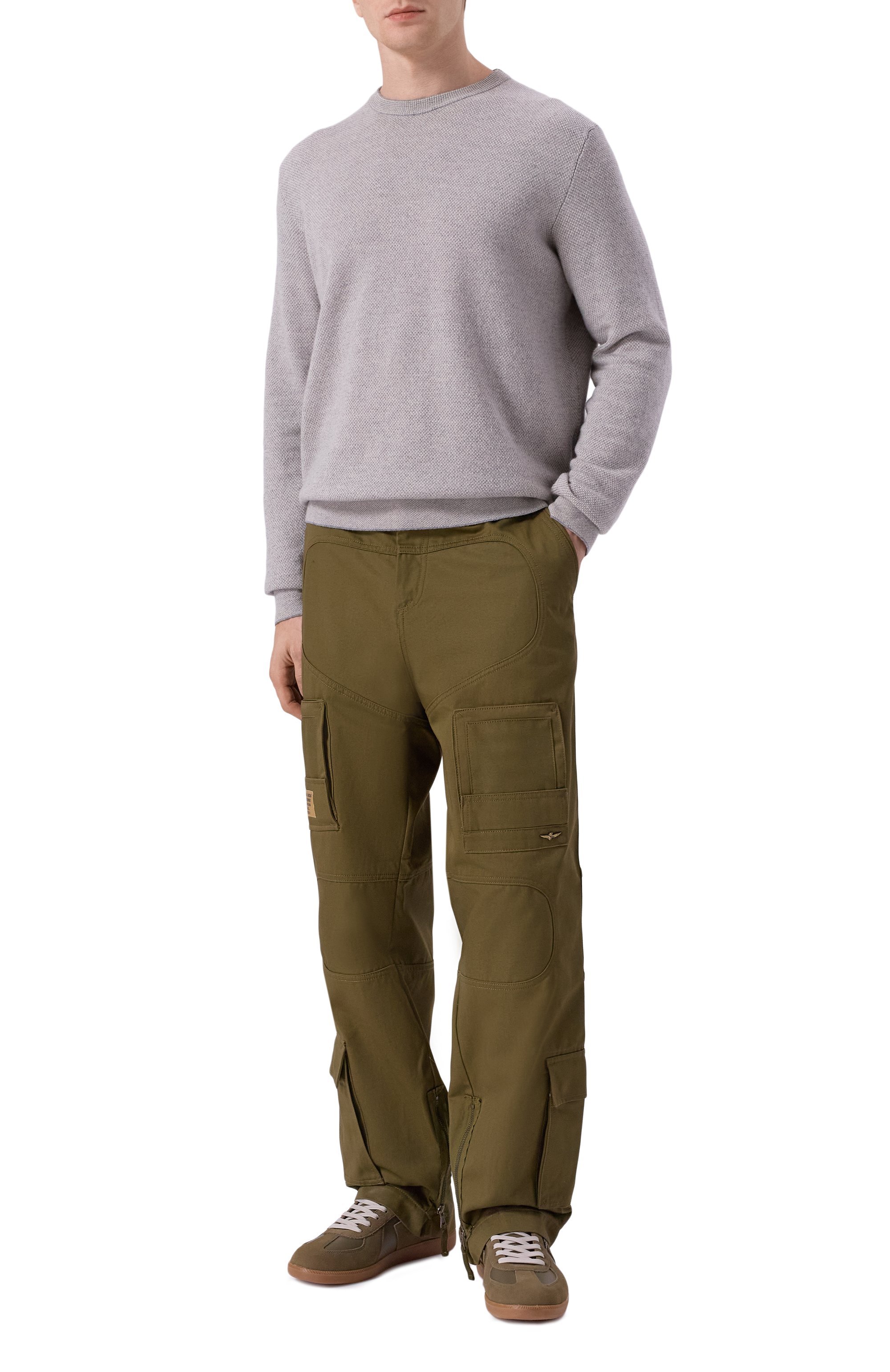 Кожаные кеды AERONAUTICA MILITARE, арт. SC0315UPL00244, фото 2