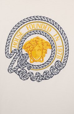 Хлопковая футболка VERSACE, арт. 1000129/1A09841/4A-6A, фото 3