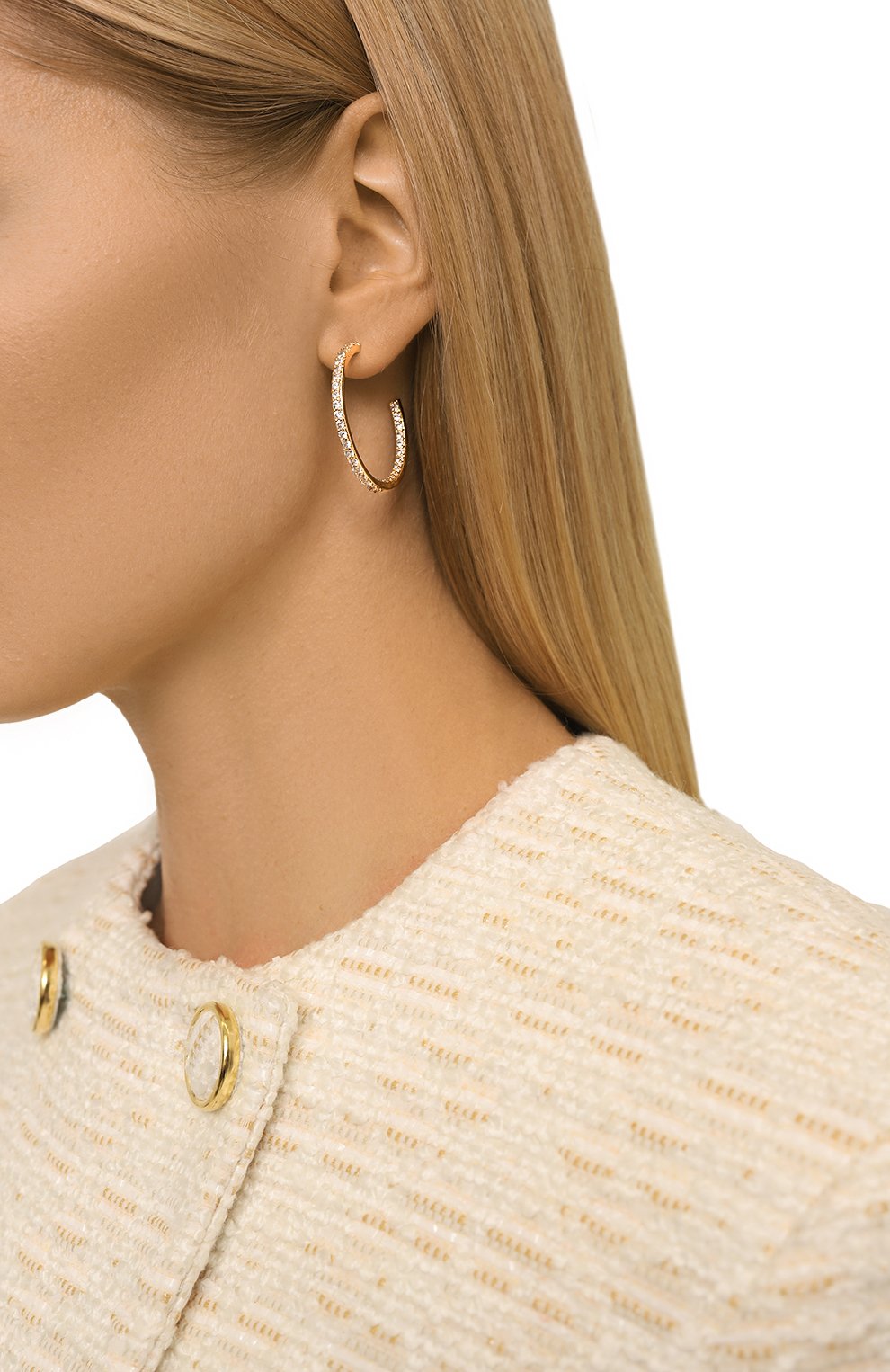 Серьги CRYSTAL HAZE, арт. FR0M THE BL0CK H00PS SMALL, фото 2