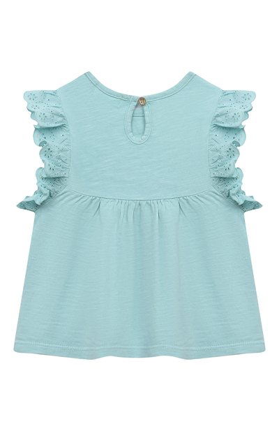 Хлопковый топ BABYBU зеленого цвета по цене 4350 руб., арт. PB2023S22, фото 2 Хлопковый топ BABYBU, арт. PB2023S22, фото 2