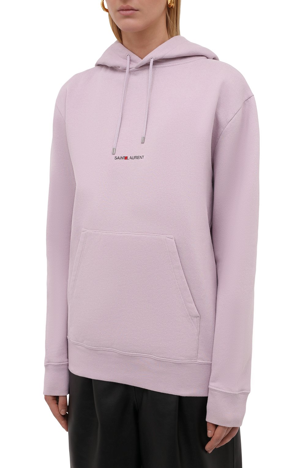 Хлопковое худи SAINT LAURENT, арт. 666164/YBQZ2, фото 3