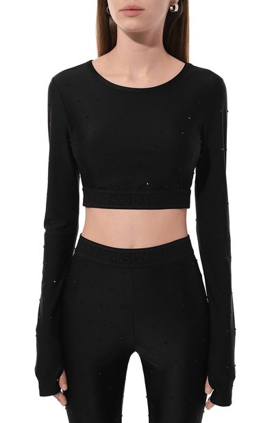 Топ с отделкой стразами VERSACE JEANS COUTURE, арт. 76HAHE05/CJXXE, фото 3