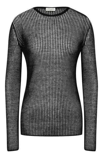 Женский пуловер из смеси льна и шелка SAINT LAURENT, арт. 587426/YA2HK
