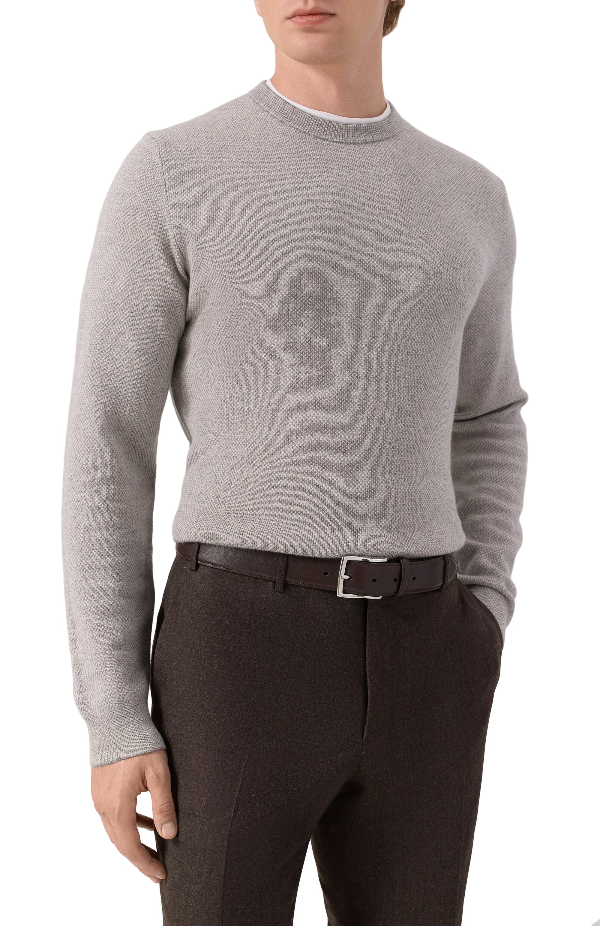 Кожаный ремень CORNELIANI, арт. 26V316-2620808, фото 2