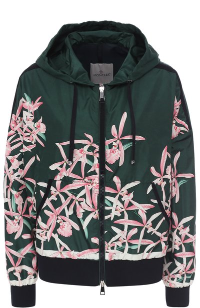 Женская ветровка свободного кроя с цветочным принтом MONCLER, арт. C1-093-45174-00-53993