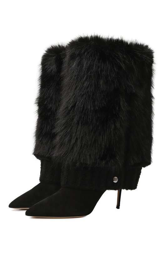 Комбинированные полусапоги Julia 80  Casadei 1S398A0801/T0561 Чёрный 1S398A0801/T0561