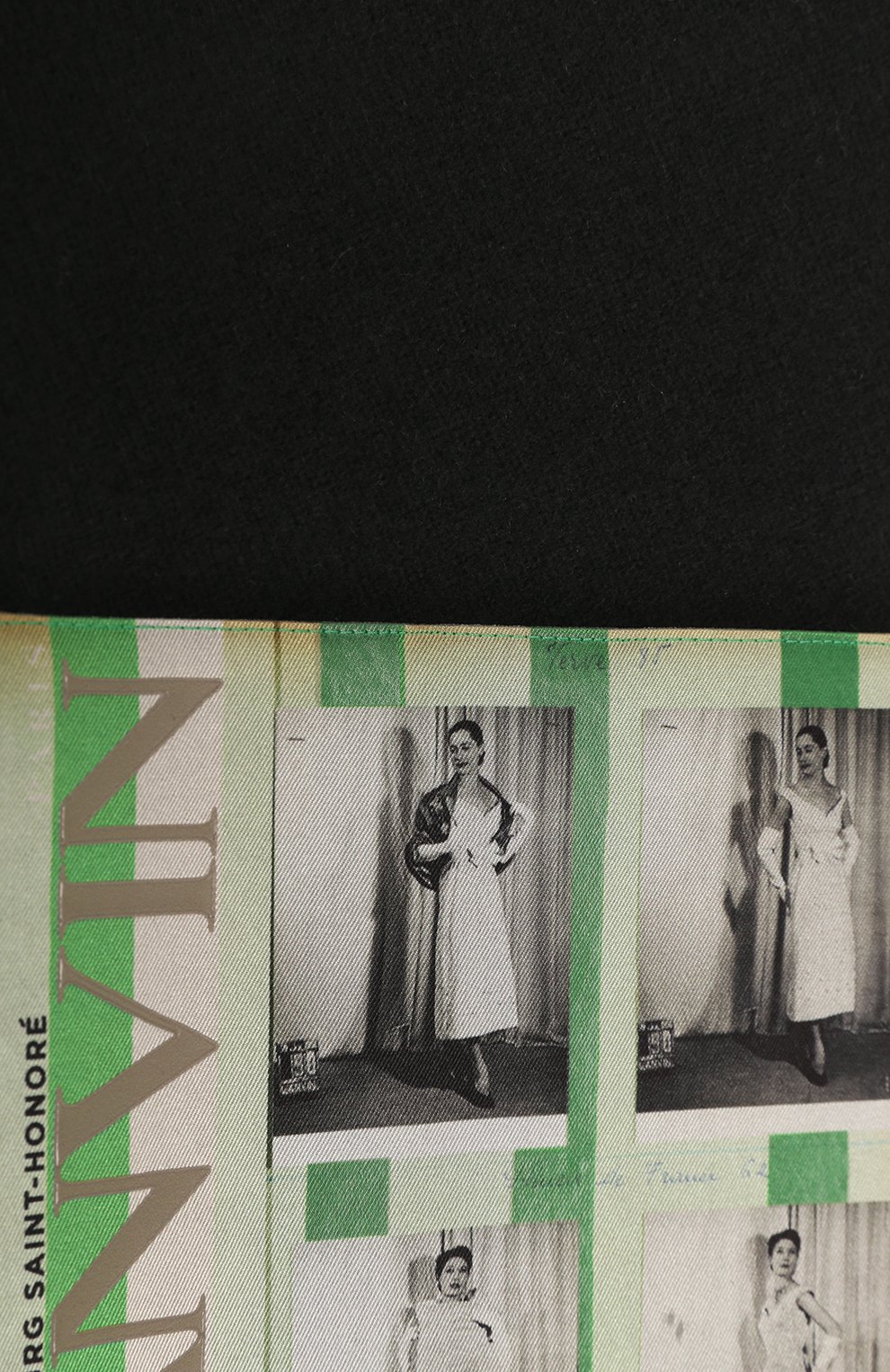 Шарф из шерсти и кашемира LANVIN черного цвета по цене 79950 руб., арт. 6L4520/J5075, фото 3 Шарф из шерсти и кашемира LANVIN, арт. 6L4520/J5075, фото 3