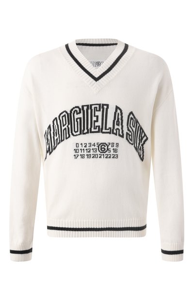 Мужской свитер из хлопка и шерсти MM6, арт. SH0HN0002/M13085