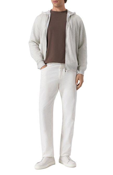 Мужская хлопковая футболка BRUNELLO CUCINELLI, арт. M0B131308