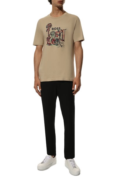 Хлопковая футболка BOSS, арт. 50478229, фото 2