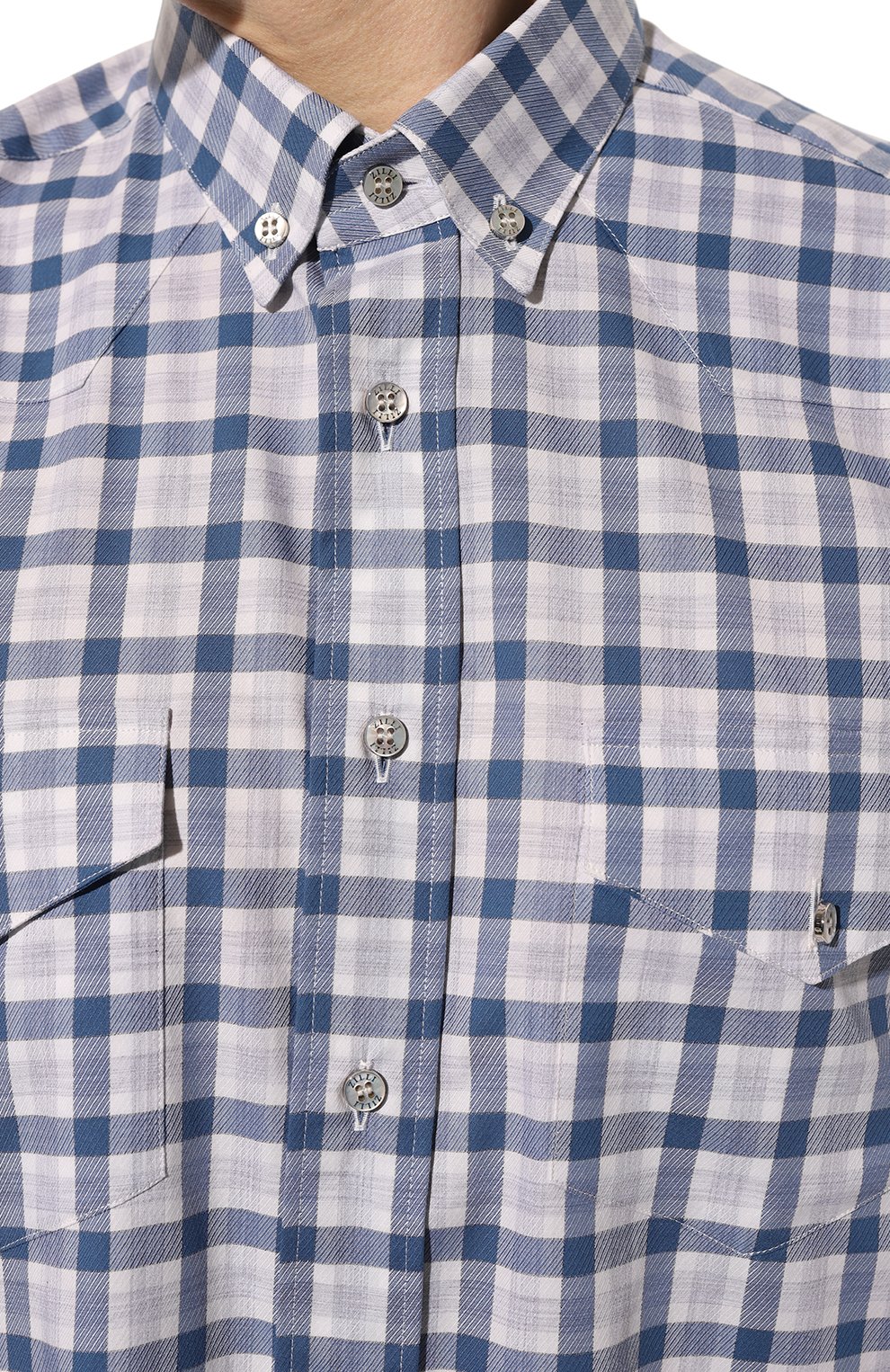 Хлопковая рубашка ZILLI, арт. REGC02ZS13115ZS104548, фото 5