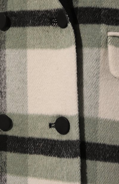 Пальто из шерсти и кашемира SEVEN LAB, арт. CSQ green check, фото 5