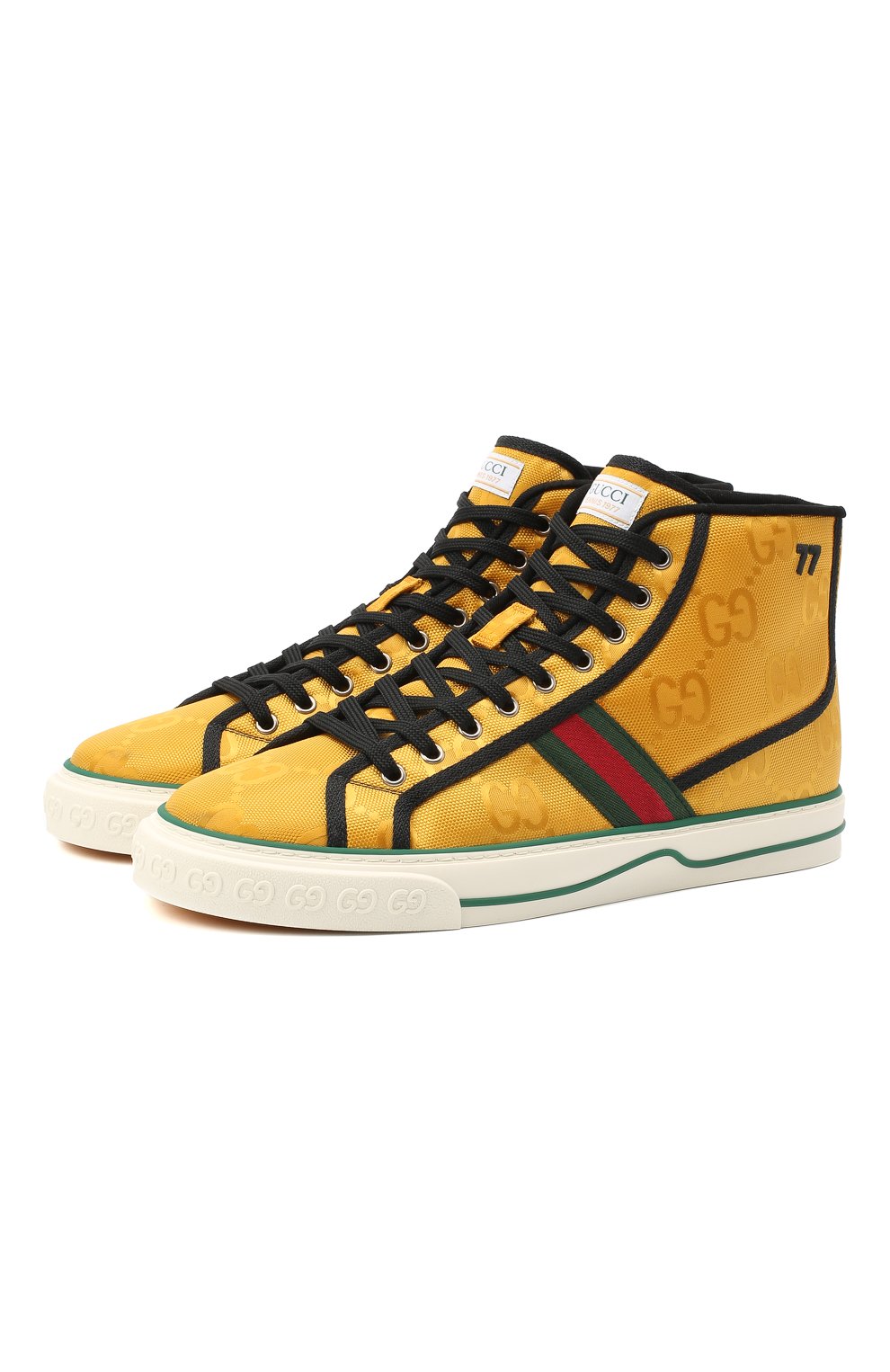 Текстильные кеды gucci tennis 1977 GUCCI, арт. 628717/H9H80, фото 1