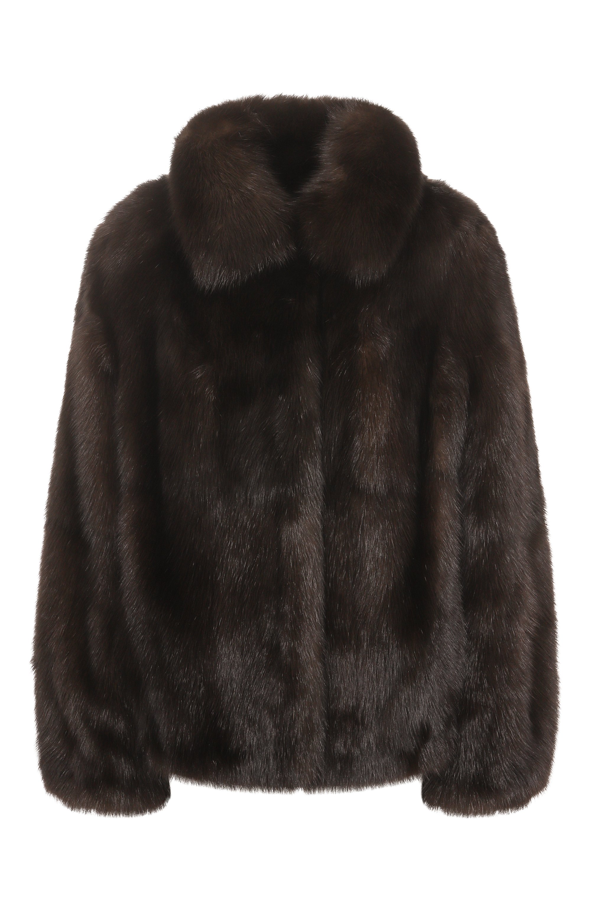 Шуба из соболя MANZONI24 темно-коричневого цвета по цене 3965000 руб., арт. 25M1598-ZFST, фото 1 Шуба из соболя MANZONI24, арт. 25M1598-ZFST, фото 1