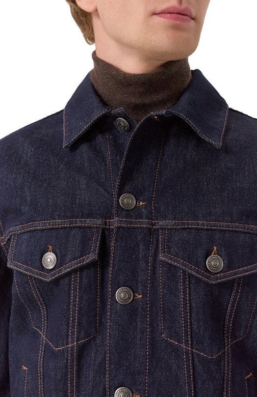 Джинсовая куртка Brunello Cucinelli M233P6909 Синий  M233P6909 Фото 5