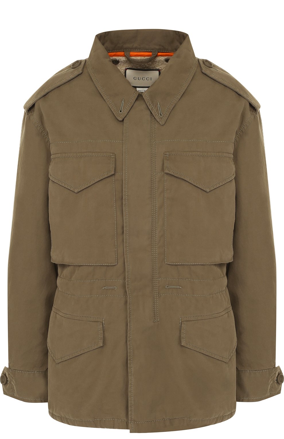 Хлопковый френч с принтованной спинкой GUCCI, арт. 502734/XRA33, фото 1