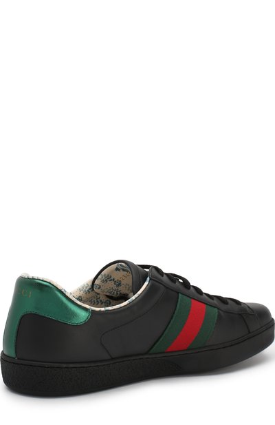 Кожаные кеды new ace на шнуровке GUCCI, арт. 523455/0G290, фото 4