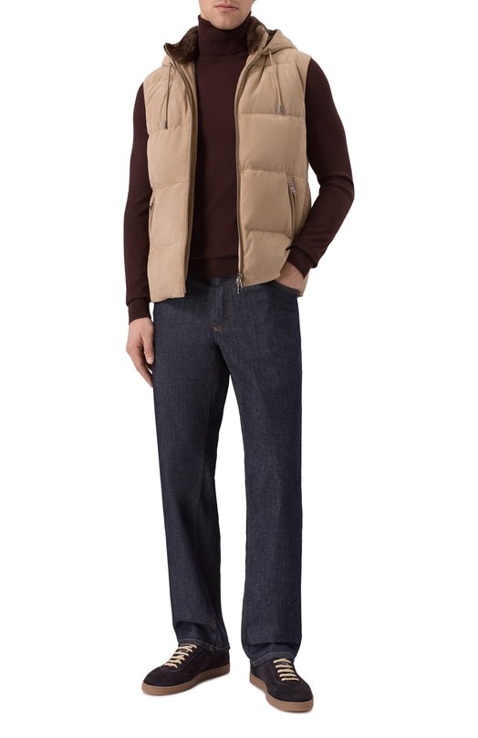 Водолазка из кашемира и шелка MVST BM18-302PLG0 Коричневый  BM18-302PLG0 Фото 2