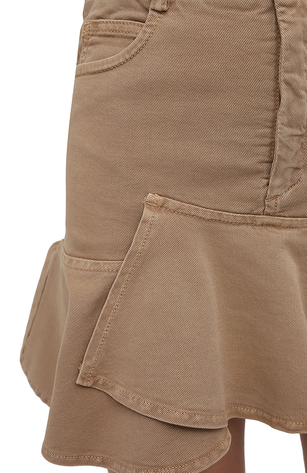 Джинсовая юбка REDVALENTINO бежевого цвета по цене 37100 руб., арт. XR3RAH85/69V, фото 5 Джинсовая юбка REDVALENTINO, арт. XR3RAH85/69V, фото 5