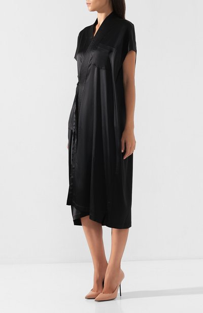 Атласное платье BALENCIAGA, арт. 582856/TA021, фото 3