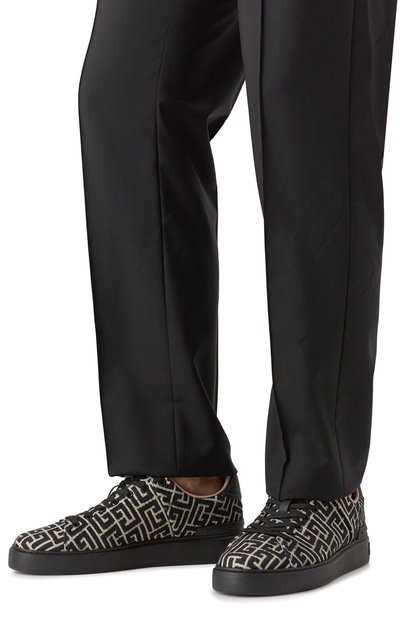 Текстильные кеды b-court BALMAIN, арт. FM1VI288/TJCM, фото 3